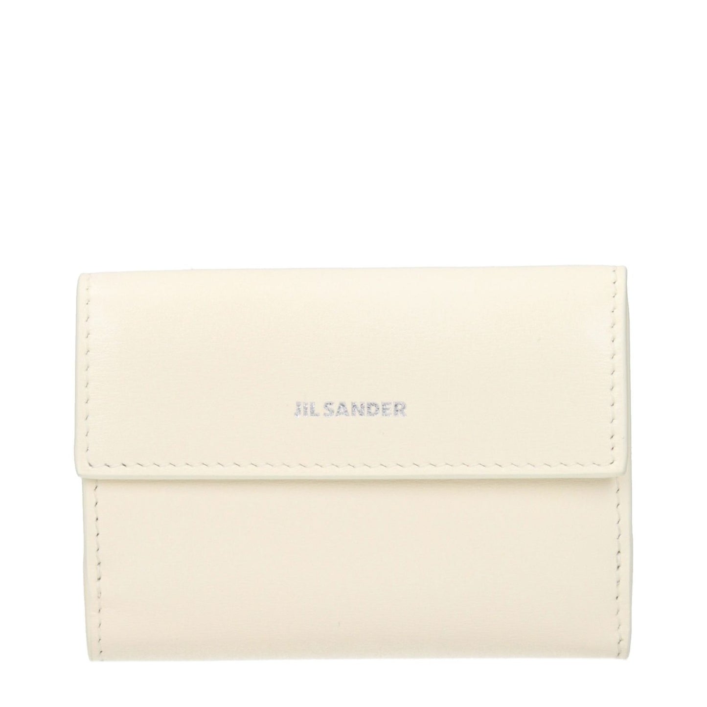 Jil Sander White Leather Wallet
