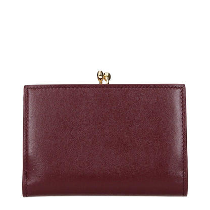 Jil Sander Red Leather Wallet