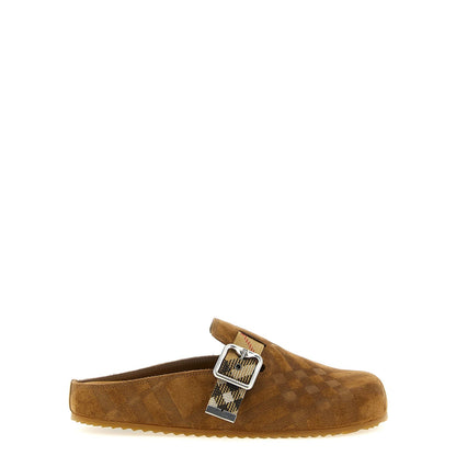 Burberry Brown Leather Clogs