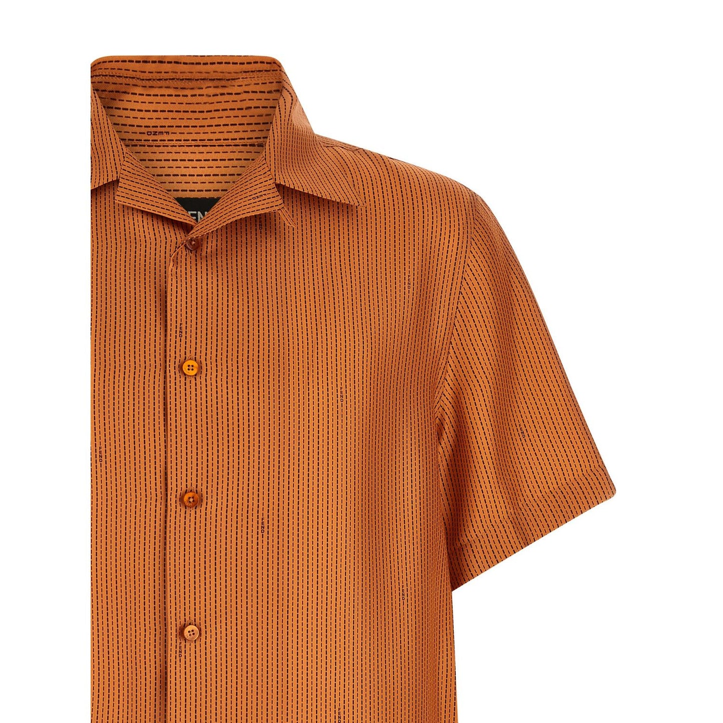 Fendi Orange Silk Blouse