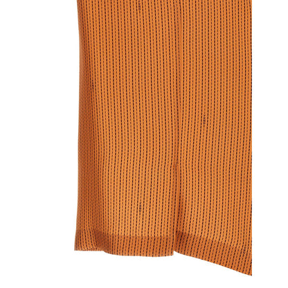 Fendi Orange Silk Blouse