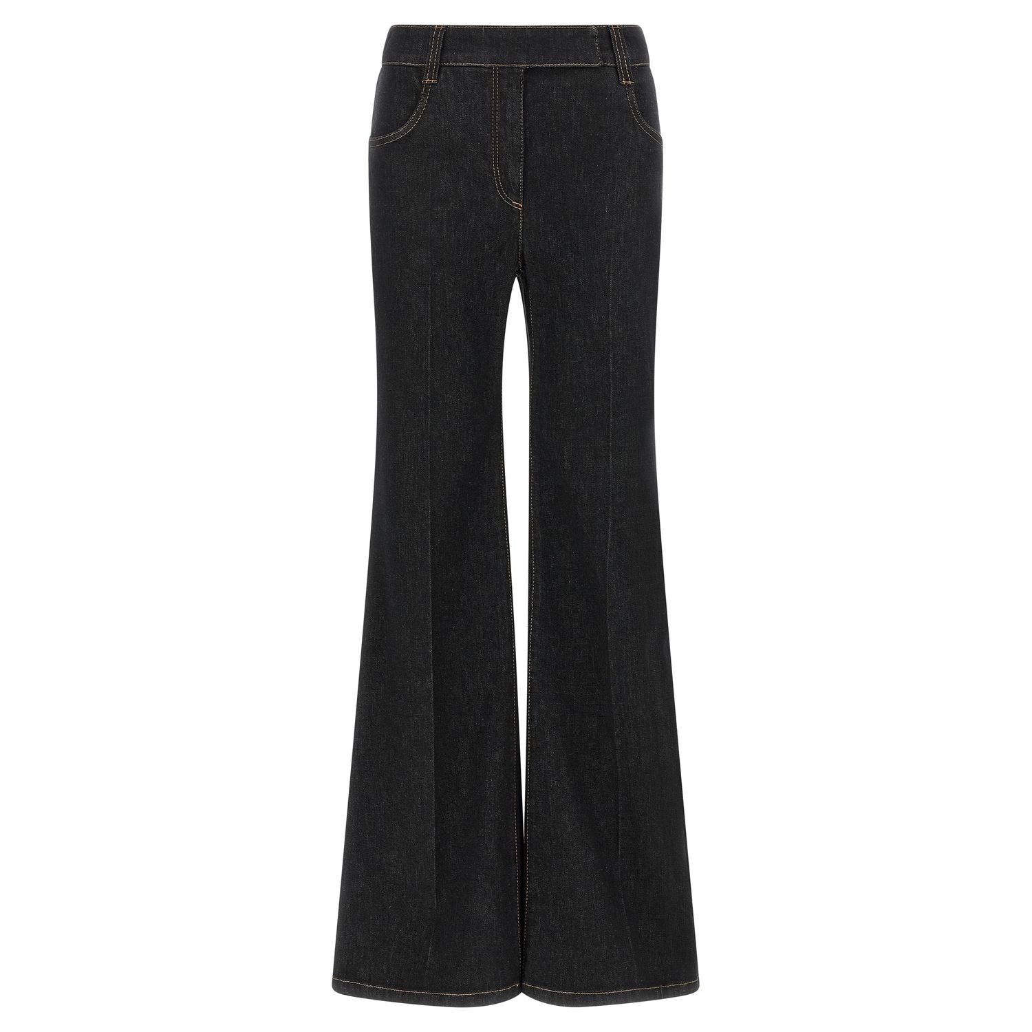Brunello Cucinelli Blue Cotton Flared Jeans