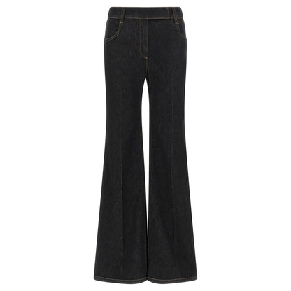 Brunello Cucinelli Blue Cotton Flared Jeans