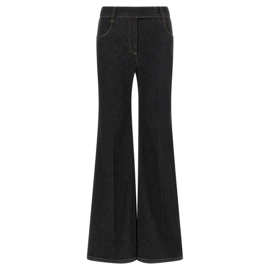 Brunello Cucinelli Blue Cotton Flared Jeans