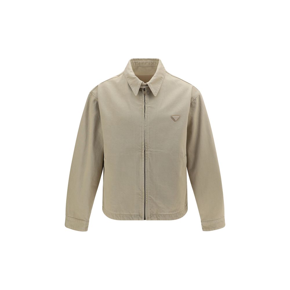 Prada Beige Cotton Denim Jacket