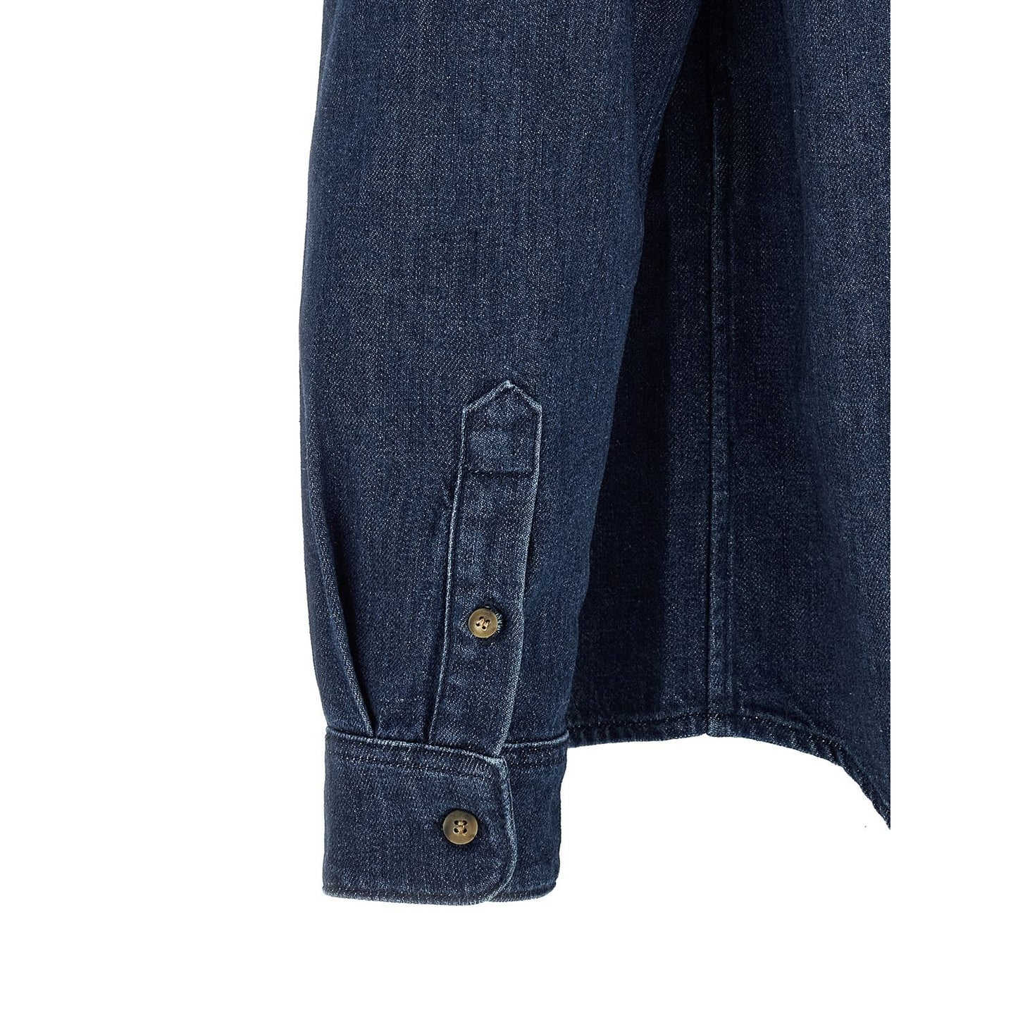 A.P.C. Blue Cotton Blouse