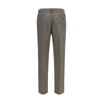 Prada Brown Wool Oves Aries Pants