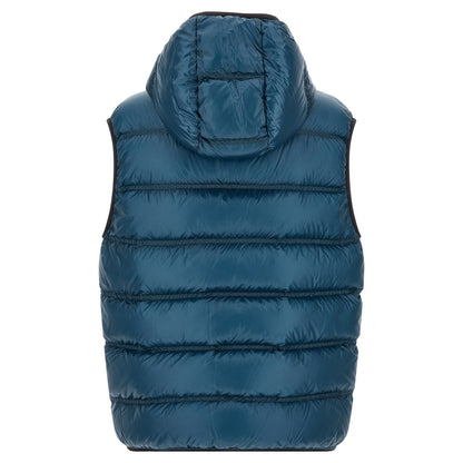 Moncler Blue Polyamide Full-Length Jacket