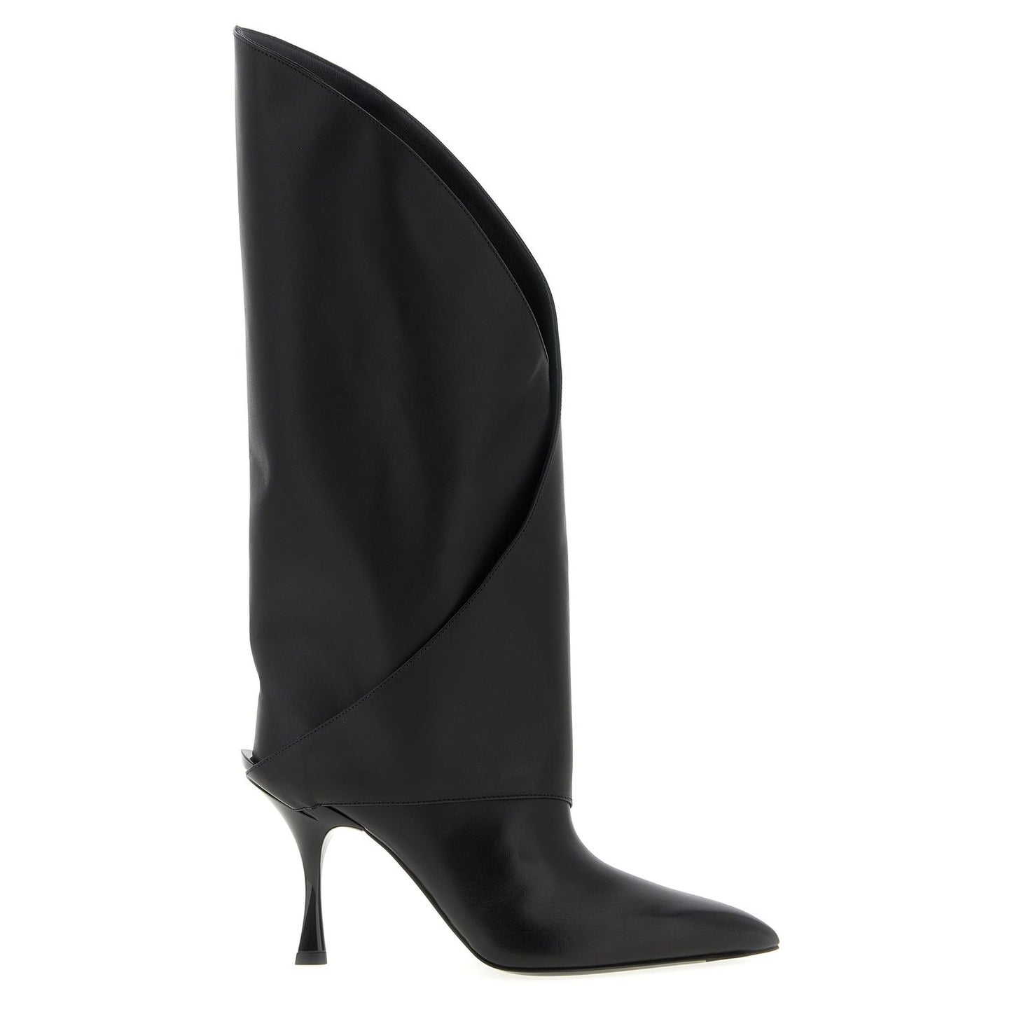 Balmain Black Calfskin Over The Knee