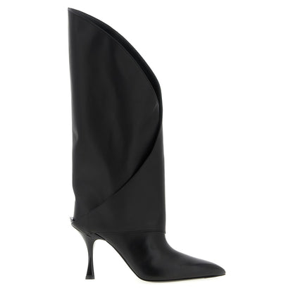 Balmain Black Calfskin Over The Knee
