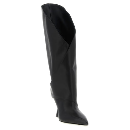 Balmain Black Calfskin Over The Knee