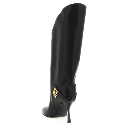 Balmain Black Calfskin Over The Knee