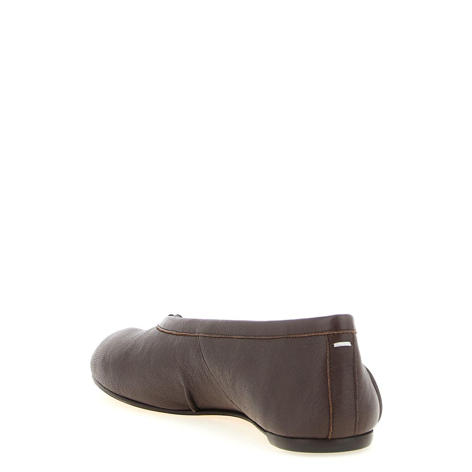 Maison Margiela Brown Lamb Leather Ballet Flats