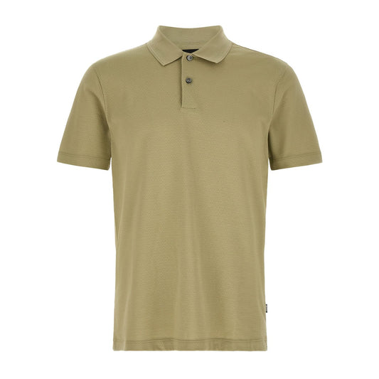 Hugo Boss Beige Cotton Polo Shirt