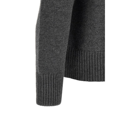 Ami Paris Gray Wool Cardigan
