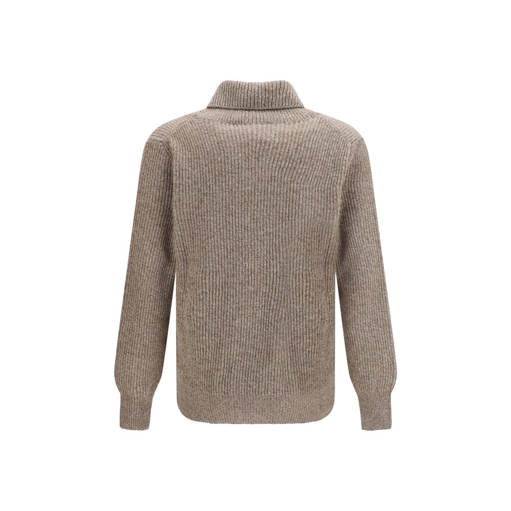 Brooksfield Beige Wool Oves Aries Cardigan