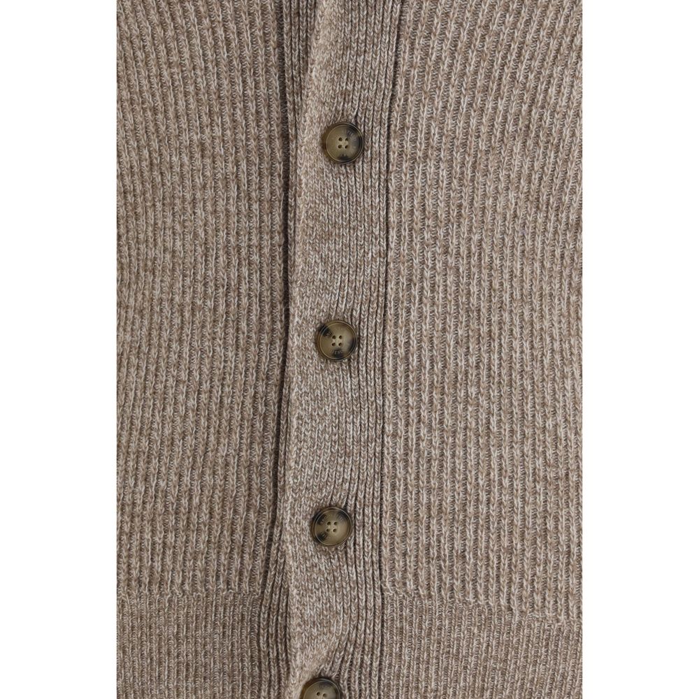 Brooksfield Beige Wool Oves Aries Cardigan