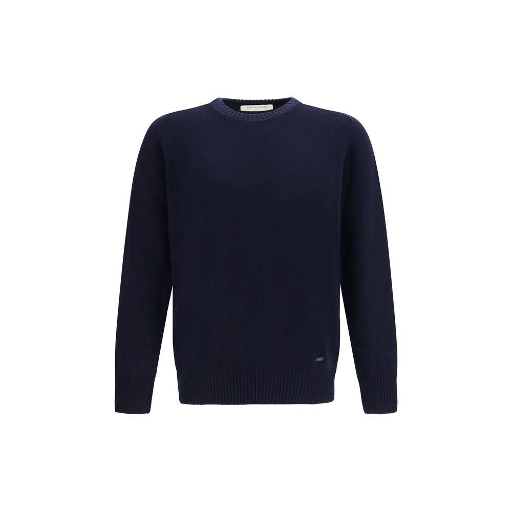 Brooksfield Blue Wool Oves Aries Sweatshirt