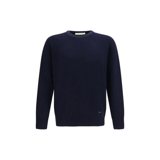 Brooksfield Blue Wool Oves Aries Sweatshirt