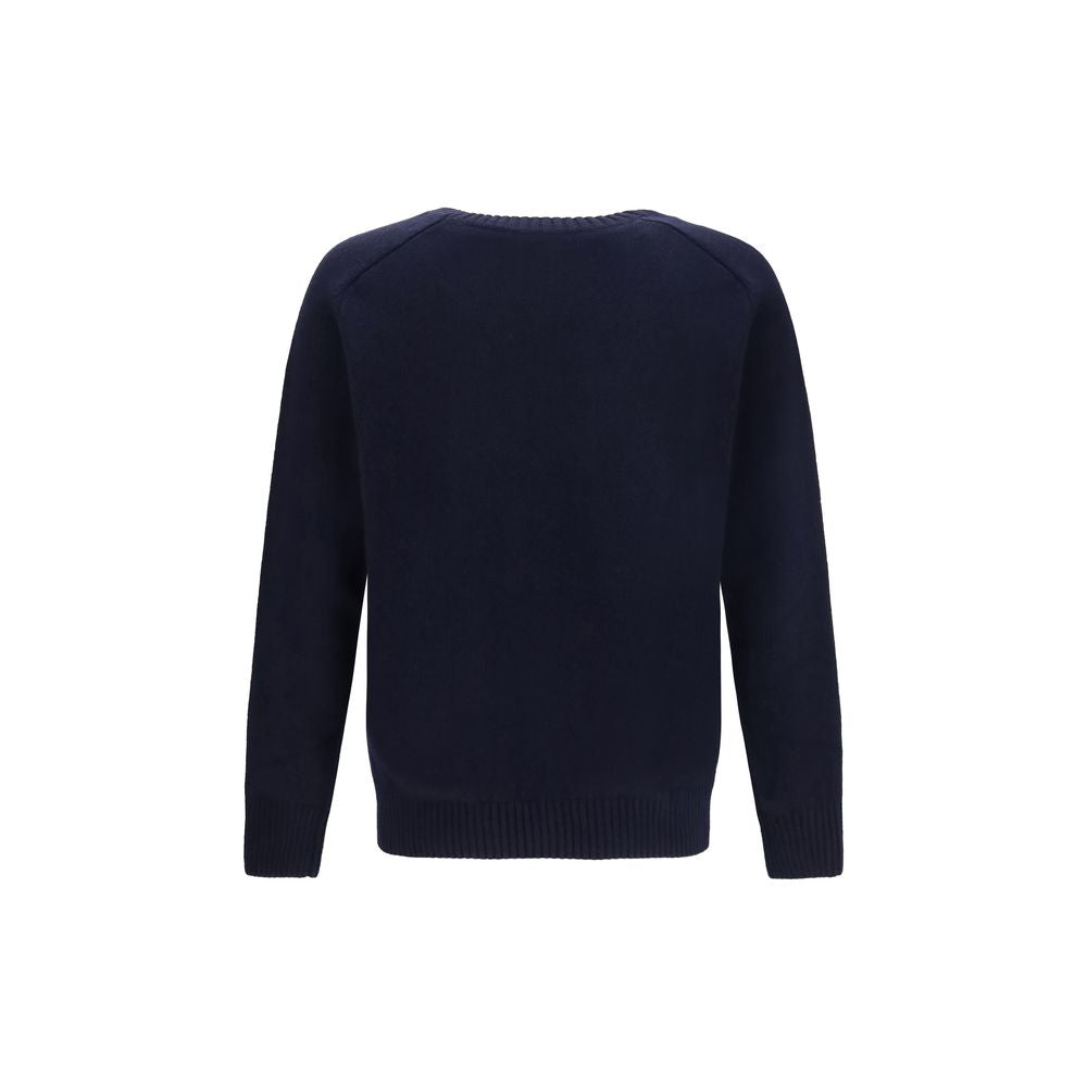 Brooksfield Blue Wool Oves Aries Sweatshirt
