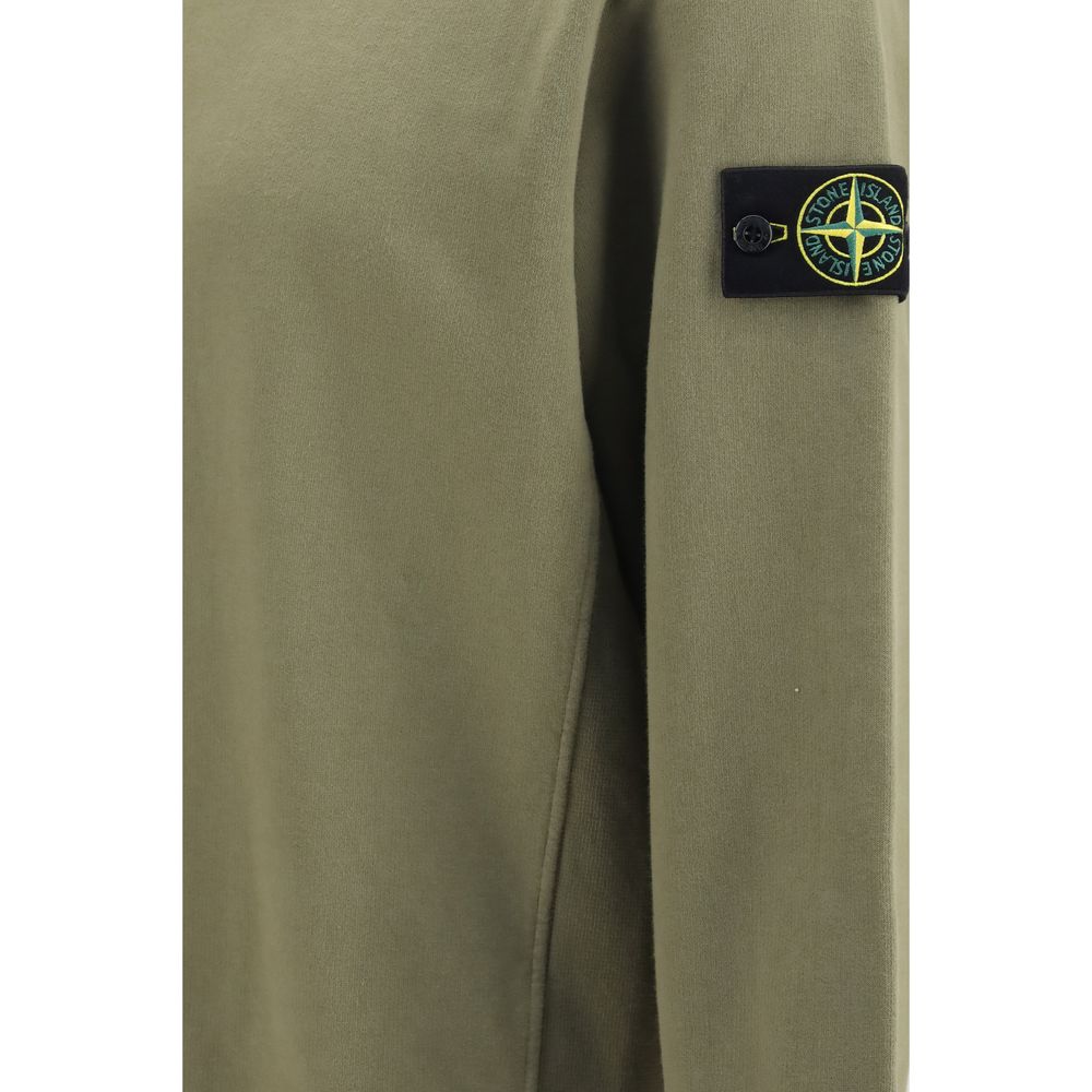 Stone Island Bicolor Cotton Sweatshirt