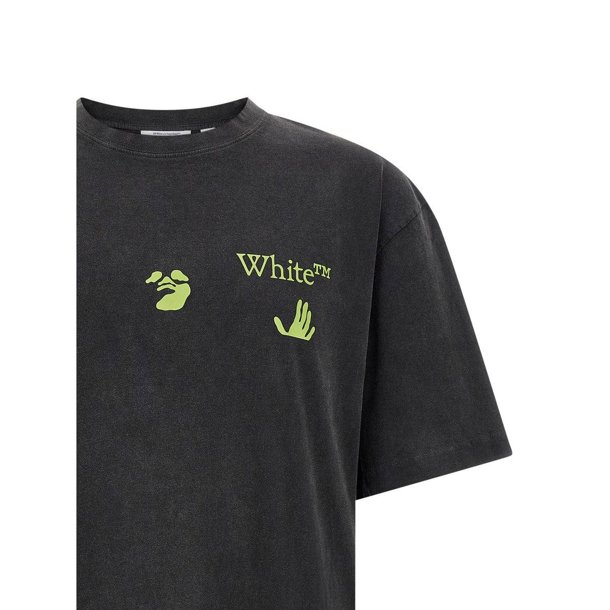 Off-White Black Cotton T-Shirt