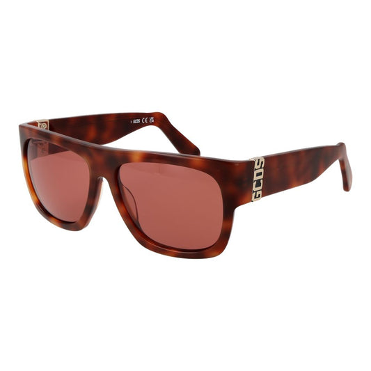 GCDS Brown Acetate Sunglasses