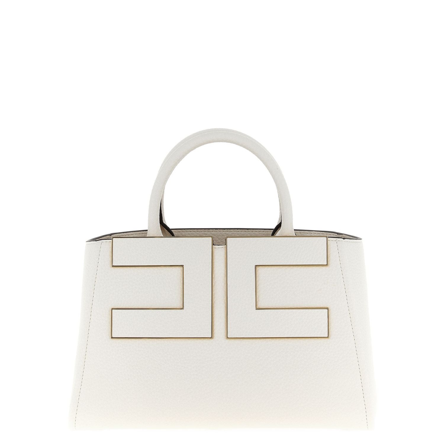Elisabetta Franchi White Polyester Tote Bag