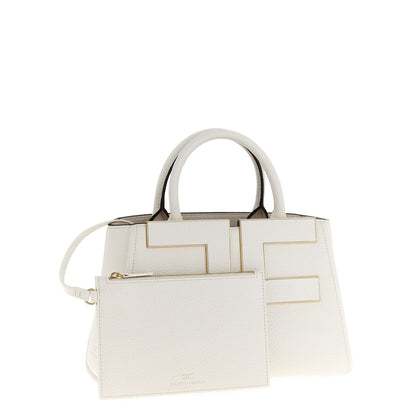 Elisabetta Franchi White Polyester Tote Bag