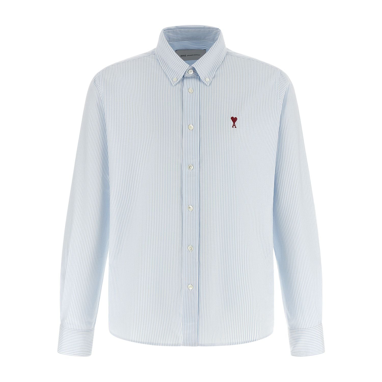 Ami Paris Blue Cotton Blouse