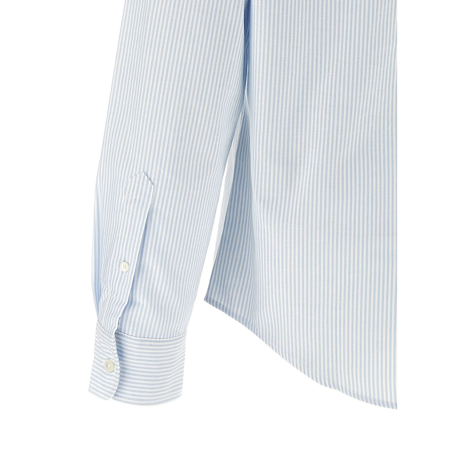 Ami Paris Blue Cotton Blouse