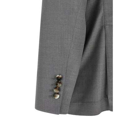Brunello Cucinelli Gray Virgin Wool Blazer