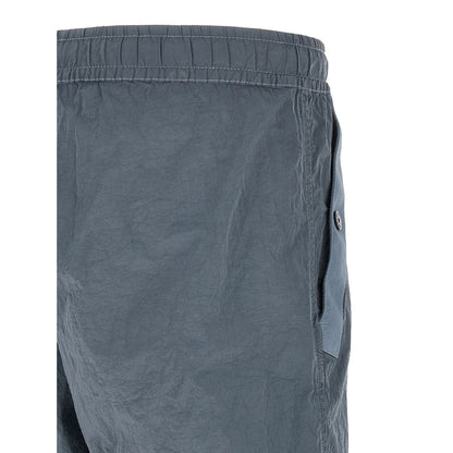 Stone Island Gray Polyamide Joggers (Workout Pants)