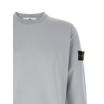 Stone Island Gray Cotton Sweatshirt