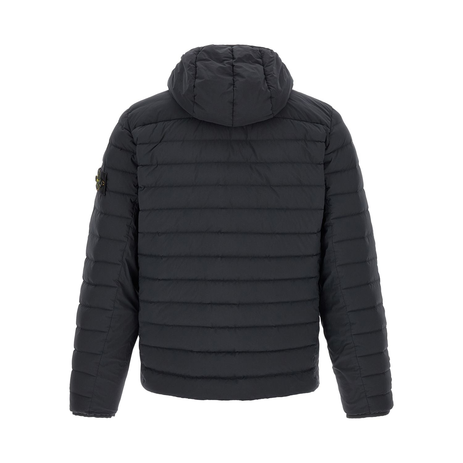 Stone Island Blue Polyamide Full-Length Jacket