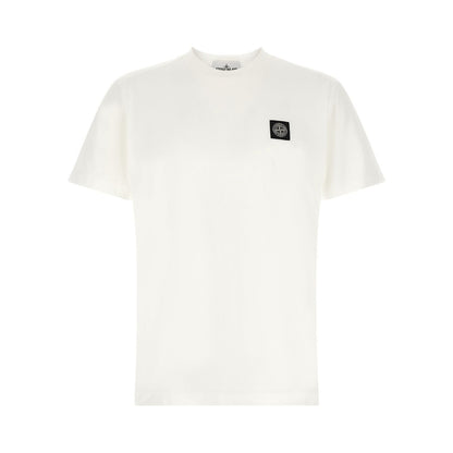 Stone Island White Cotton T-Shirt