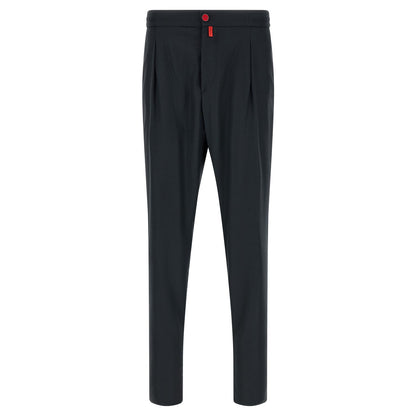 Kiton Blue Wool Pants