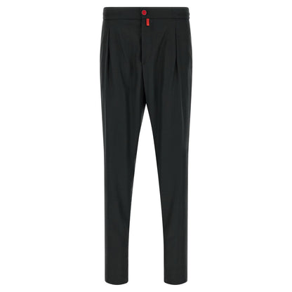 Kiton Gray Wool Casual Pants