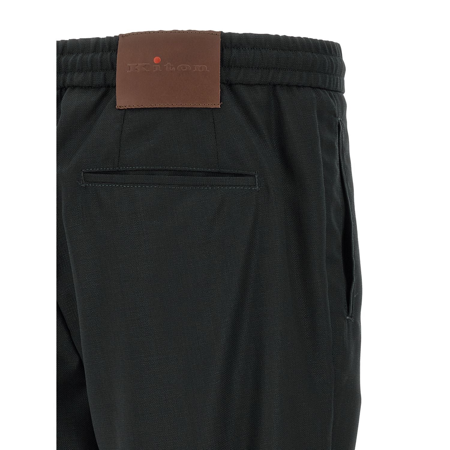 Kiton Gray Wool Casual Pants