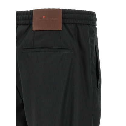 Kiton Gray Wool Casual Pants