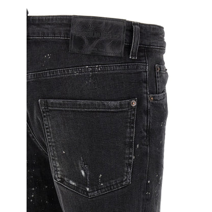 Dsquared² Black Cotton Slim Fit Jeans