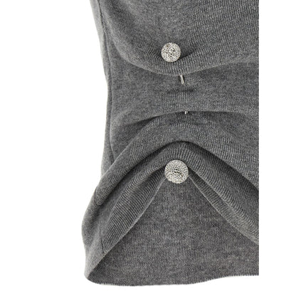 Giuseppe Di Morabito Gray Virgin Wool Sleeveles Sweater