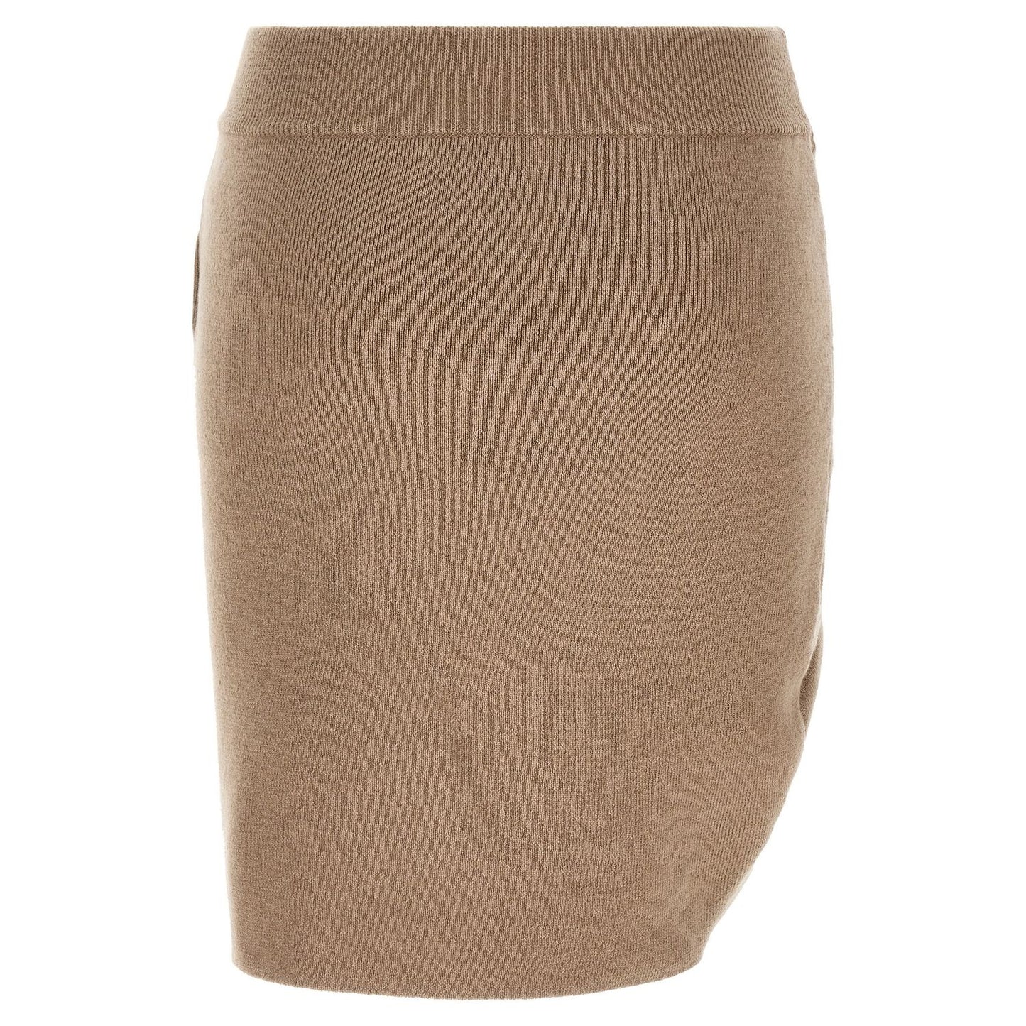 Giuseppe Di Morabito Beige Virgin Wool Long Skirt
