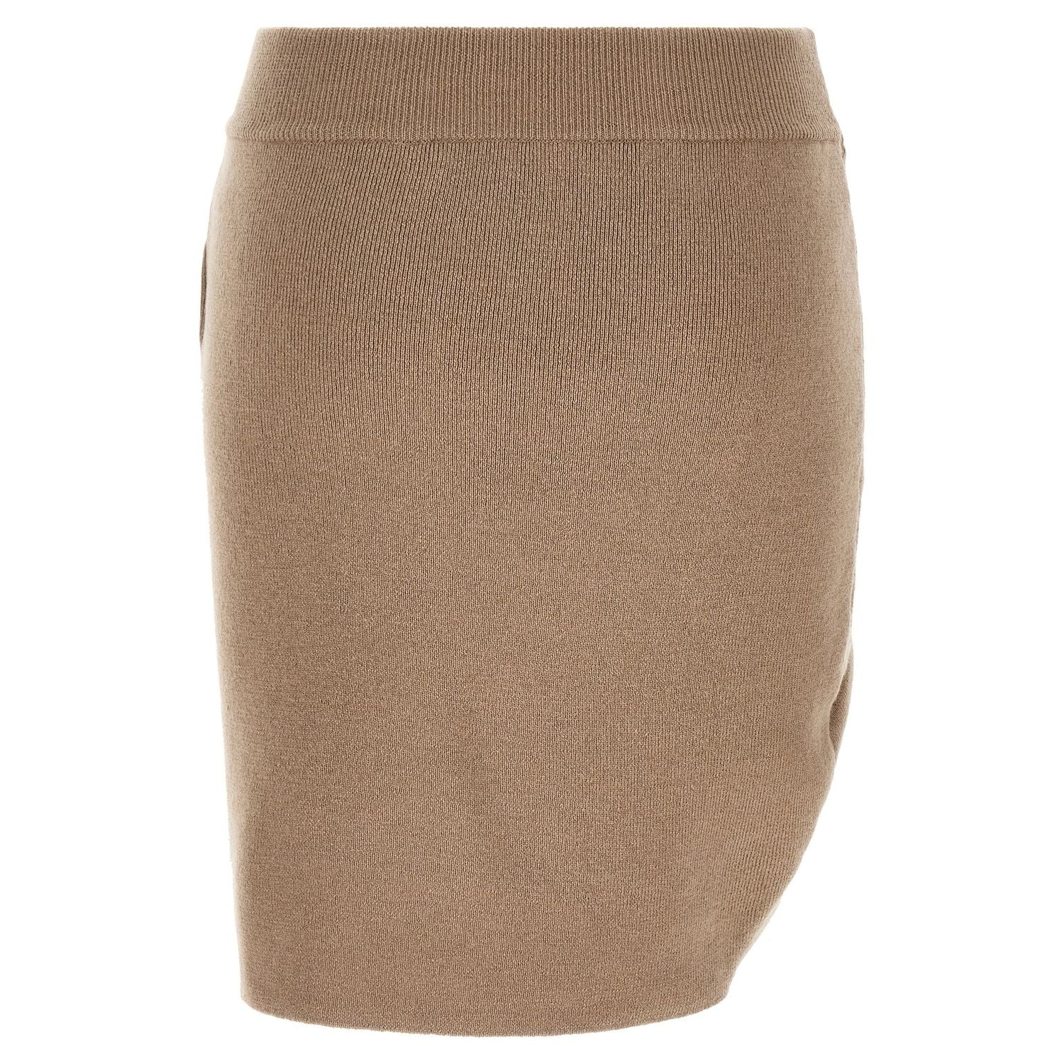 Giuseppe Di Morabito Beige Virgin Wool Long Skirt