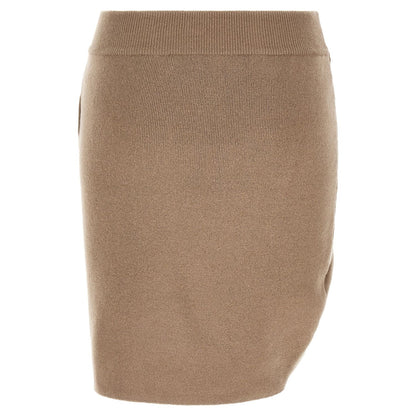 Giuseppe Di Morabito Beige Virgin Wool Long Skirt