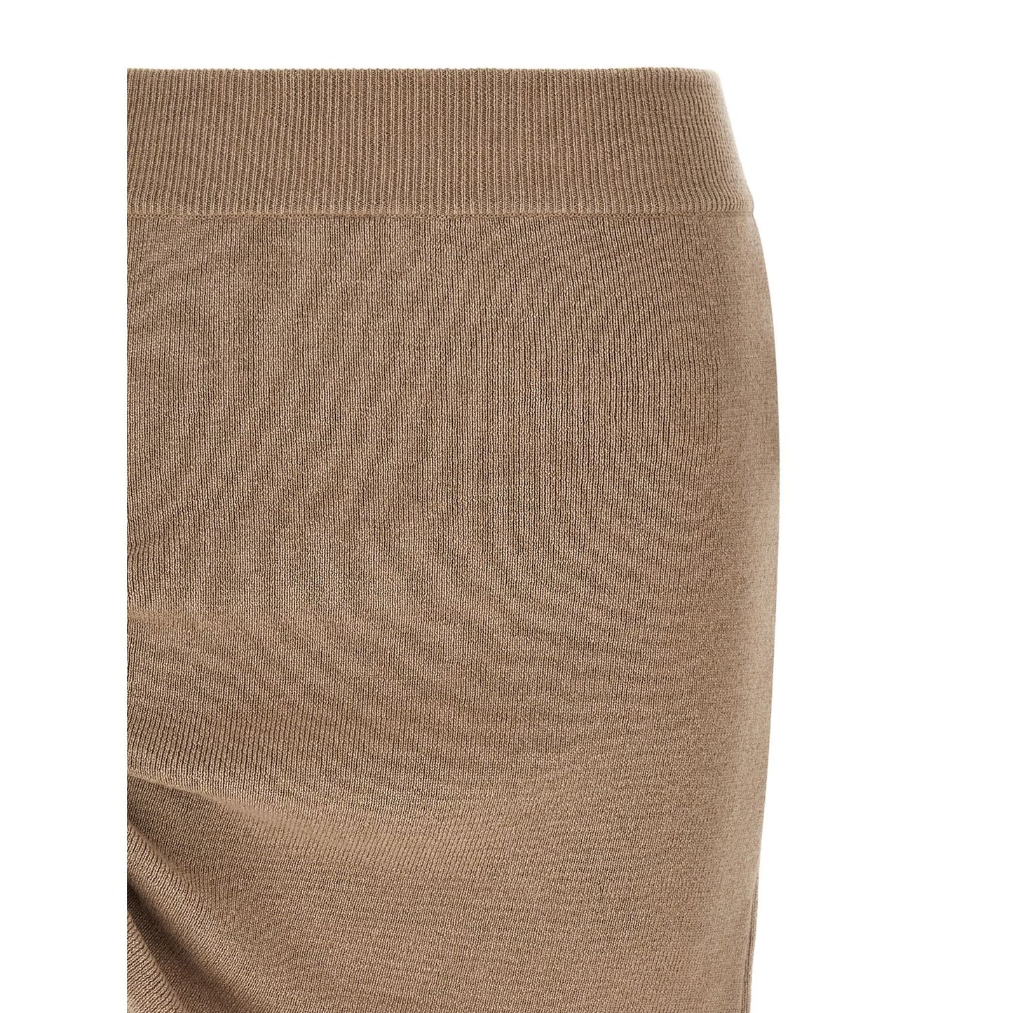 Giuseppe Di Morabito Beige Virgin Wool Long Skirt