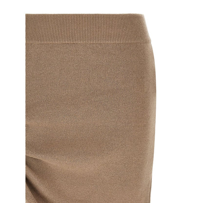 Giuseppe Di Morabito Beige Virgin Wool Long Skirt