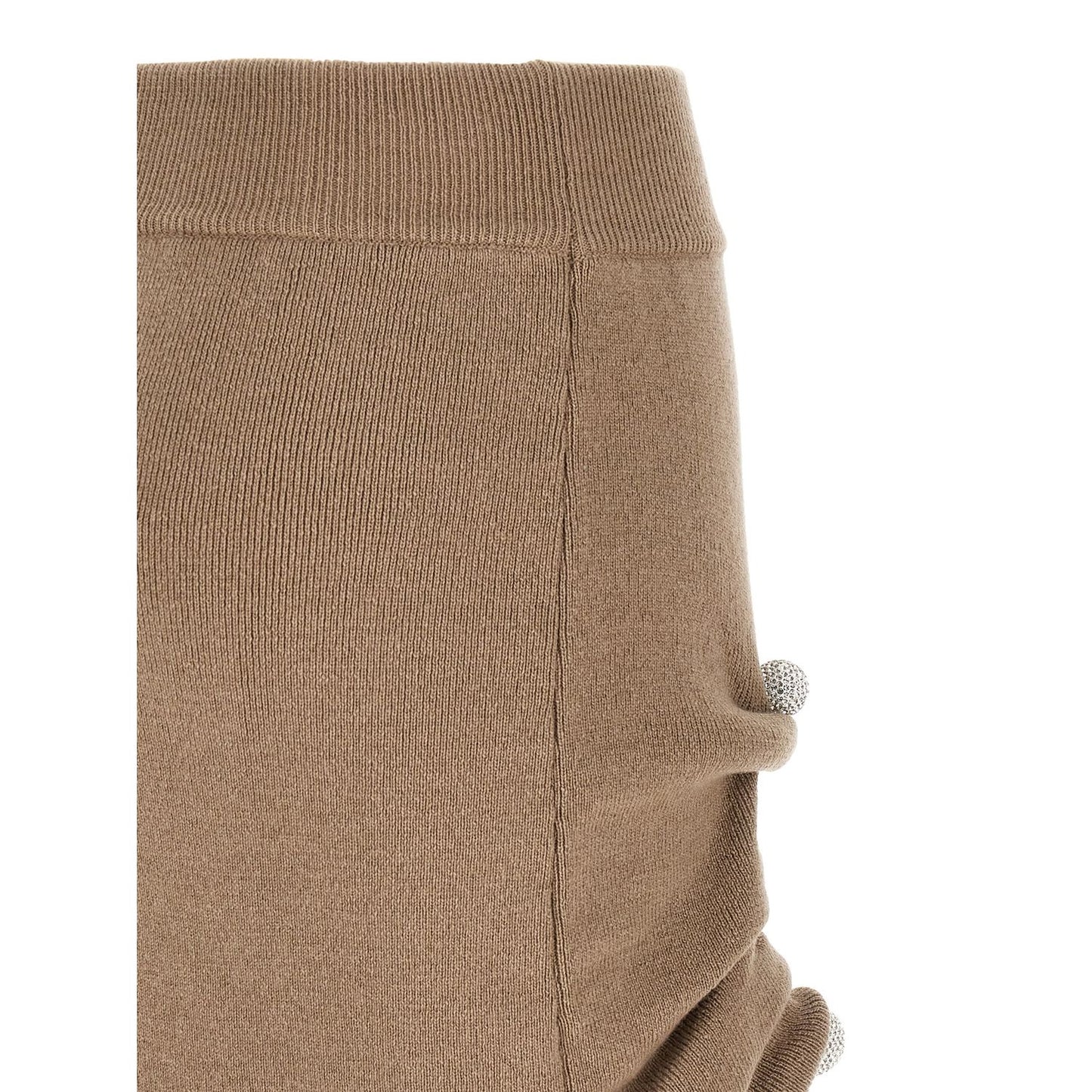 Giuseppe Di Morabito Beige Virgin Wool Long Skirt