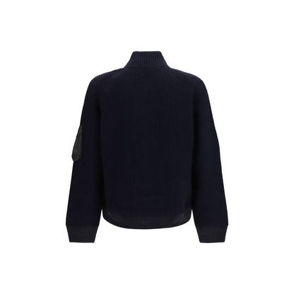 Sacai Blue Wool Oves Aries Sweatshirt