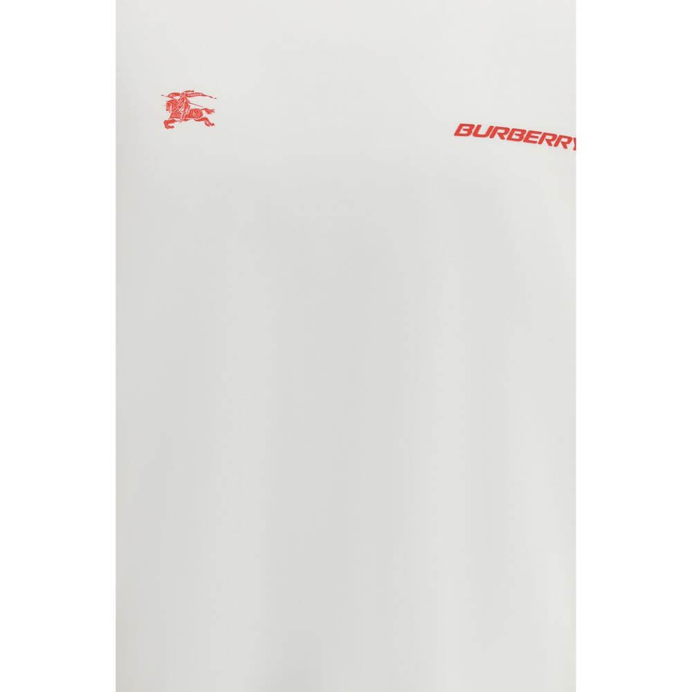 Burberry White Cotton Sportswear